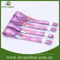 Benutzerdefinierte bunte einmalige Verwendung Sublimation gedruckt Freundschaft Polyester Wristband